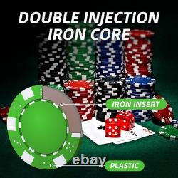 High-Quality Poker Chip Set in Aluminum Case