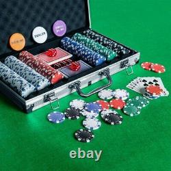 Homwom Casino Poker Chip Set 300PCS with Aluminum Case GENUINE USA FAST DELIVERY