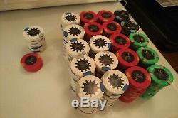Horseshoe Cincinnati 1070 Paulson Poker Chips set with case and cards 420 + 650