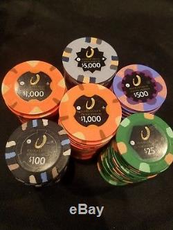 Horseshoe Cleveland casino poker chip 20 person 10k tournament set! Real clay