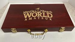 Htf-mb World Amateur 300 Clay Poker Chip Set-brand New Contents Still Sealed