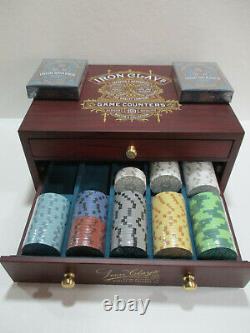 Iron Clays and Spades Poker Chips and Playing Cards custom set