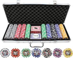 JP Commerce 500 Piece Big Slick 11.5G Poker Chip Set