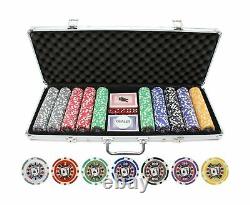JP Commerce 500 Piece Big Slick 11.5g Poker Chip Set