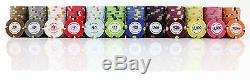 JP Commerce Monaco Casino Clay Poker Chips Set 500pc Dealer Button