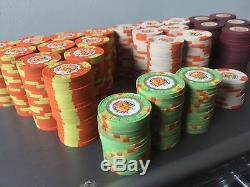 Jackpot Casino Chip Set 1971 Ewing Mold Like Paulson, 497 Chips