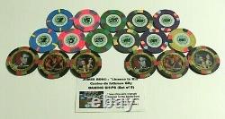 James Bond 007 Licence To Kill 11 Paulson Casino Poker Chips +2 Le Sets C1, C2, C3