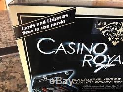 James Bond Casino Royale Luxury Poker Set Plus 2 Bond Dvds