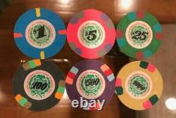 James Bond Paulson Casino DE Isthmus City 507 Poker Chips Set Hat & Cane RARE