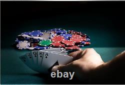 Juego Set De Fichas De Poker Poquer Blackjack Casino Profesional Con Estuche 500