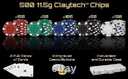 Juego Set De Fichas De Poker Poquer Blackjack Casino Profesional Con Estuche 500