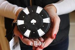 KATE SPADE Queen of Spades Card Wristlet & Poker Chip Coin Purse SET Las Vegas