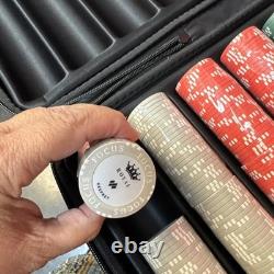 KEEPBET 14 Gram Clay Game Poker Chip Set Texas Hold'em 500PCS with HD Carry Case