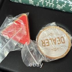 KEEPBET 14 Gram Clay Game Poker Chip Set Texas Hold'em 500PCS with HD Carry Case