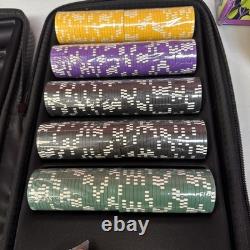 KEEPBET 14 Gram Clay Game Poker Chip Set Texas Hold'em 500PCS with HD Carry Case