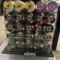 KING'S Chip Set Casino Quality Includes 1000 Poker Chips