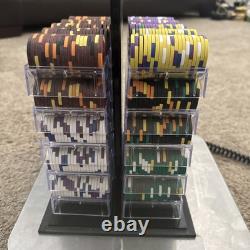 KING'S Chip Set Casino Quality Includes 1000 Poker Chips