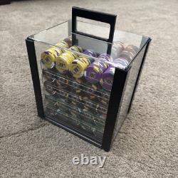 KING'S Chip Set Casino Quality Includes 1000 Poker Chips