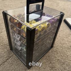 KING'S Chip Set Casino Quality Includes 1000 Poker Chips