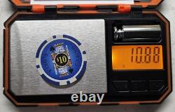 KING's CASINO POKER CHIP Set & Acrylic Carry Case $1 $1000 Denom