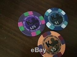 Kings Club 1000 casino quality clay poker chips. BIN price reduced by $100