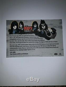 Kiss Kruise 9 IX Officially Signed Matted Framed Poker Chip Set Collectible