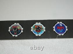 Kiss Kruise IX Poker Chips All 9 Limited Edition Set Made For The Vip Holders