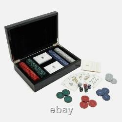 Kith Poker Set Clay Kith Branded Multi-Color Chips Dice Cards Lacquered Box