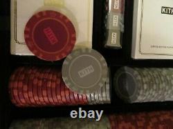 Kith Poker Set Clay Kith Branded Multi-Color Chips Dice Cards Lacquered Box DS