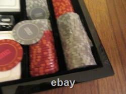 Kith Poker Set Clay Kith Branded Multi-Color Chips Dice Cards Lacquered Box DS