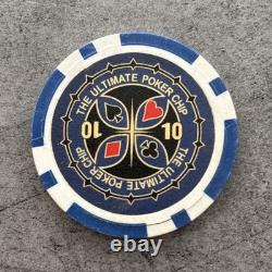 LOT OF +400 POKER CHIPS THE ULTIMATE POKER CHIP 13g LARGE SET PRO