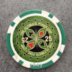 LOT OF +400 POKER CHIPS THE ULTIMATE POKER CHIP 13g LARGE SET PRO