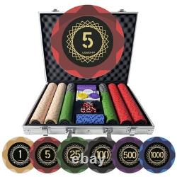 LOYCHIP Clay Poker Chip Set with 1.5 inches, 500 Chips With Numbers