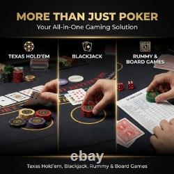 LOYCHIP Clay Poker Chip Set with 1.5 inches, 500 Chips With Numbers