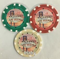 Las Vegas Classics Casino Poker Chips Set in Case