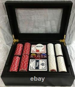 Las Vegas Classics Poker Set with Dice, Cards and Chips with Case