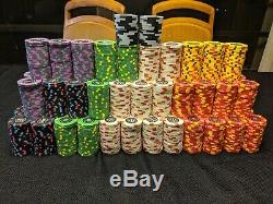 Le Paulson Noir Huge 1,388 Poker Chip Set New Discontinued Rare Collectors