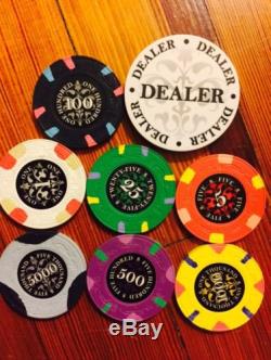 Le Paulson Noir Poker Full Casino Chip Set 1,500+ Chips