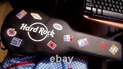 Limited Edition Hard Rock Cafe Poker Set In Leather Guitar Case