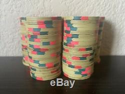 Lot Of 100 Fabulous Las Vegas Poker Paulson Poker Chips $1000 Home Game RARE