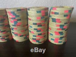 Lot Of 100 Fabulous Las Vegas Poker Paulson Poker Chips $1000 Home Game RARE