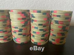 Lot Of 100 Fabulous Las Vegas Poker Paulson Poker Chips $1000 Home Game RARE