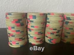 Lot Of 100 Fabulous Las Vegas Poker Paulson Poker Chips $1000 Home Game RARE