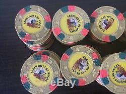 Lot Of 100 Fabulous Las Vegas Poker Paulson Poker Chips $1000 Home Game RARE