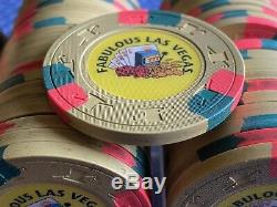Lot Of 100 Fabulous Las Vegas Poker Paulson Poker Chips $1000 Home Game RARE