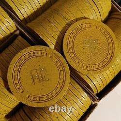 Lot of 490 Vintage RARE AMC POKER CHIP Set possibly Illegal gambling Chips