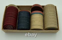 Lot of Vintage Poker Chips Steer Head. Indian Chief, Eagle, and custom monogram