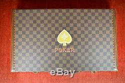 Louis Vuitton Poker Set Ebene Canvas Damier Poker N48109 Playing Game Exclusive