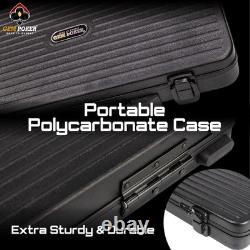 Luna 14 Gram Clay Poker Chips Set for Texas Hold'Em, 500PCS Numbered Chips, Feat