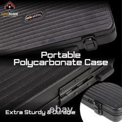 Luna 14 Gram Clay Poker Chips Set for Texas Hold'em, 300PCS Numbered Chips, F